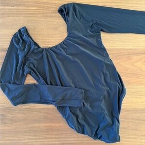 Aerie Smooth Black Long Sleeve Top